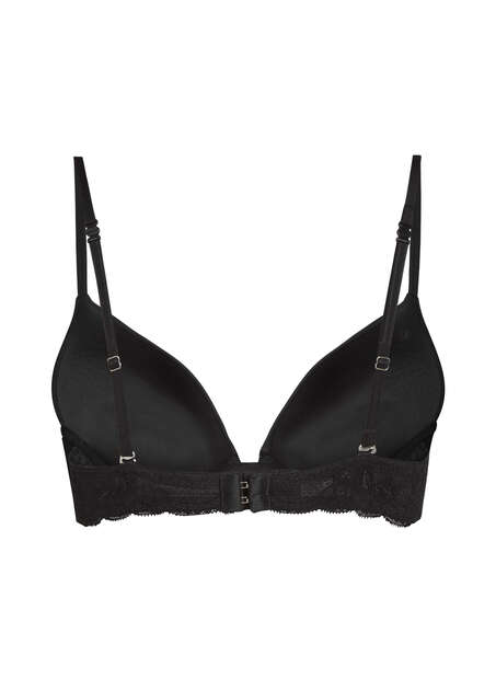 Soutien-gorge &agrave; armatures pr&eacute;form&eacute; push-up Angie, Noir