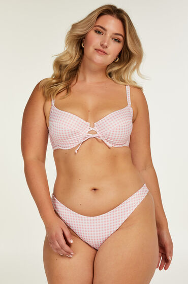 Hunkemöller Hoch ausgeschnittener Bikini-Slip Seychelles Rose