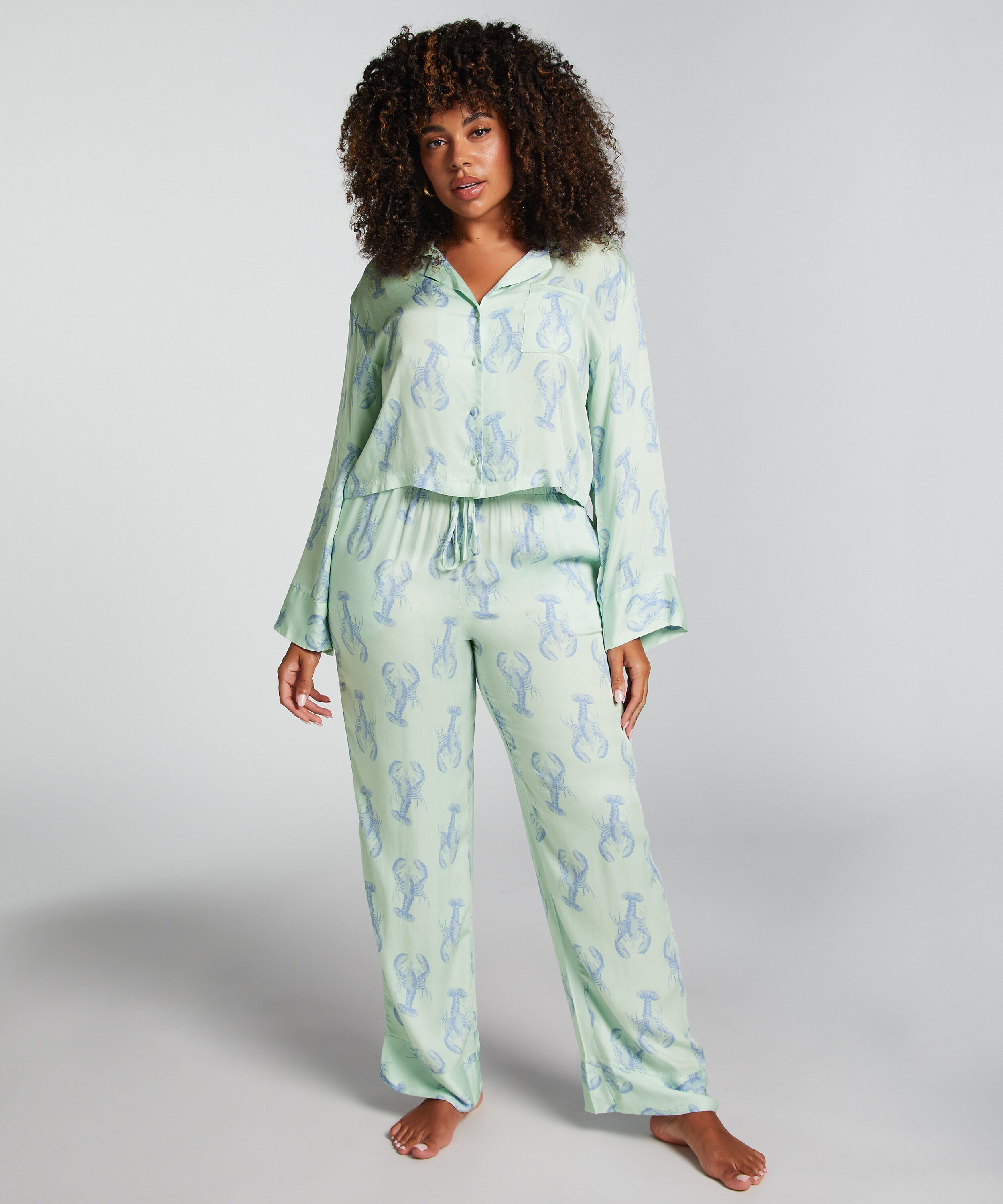 Pantalon Satin, Vert