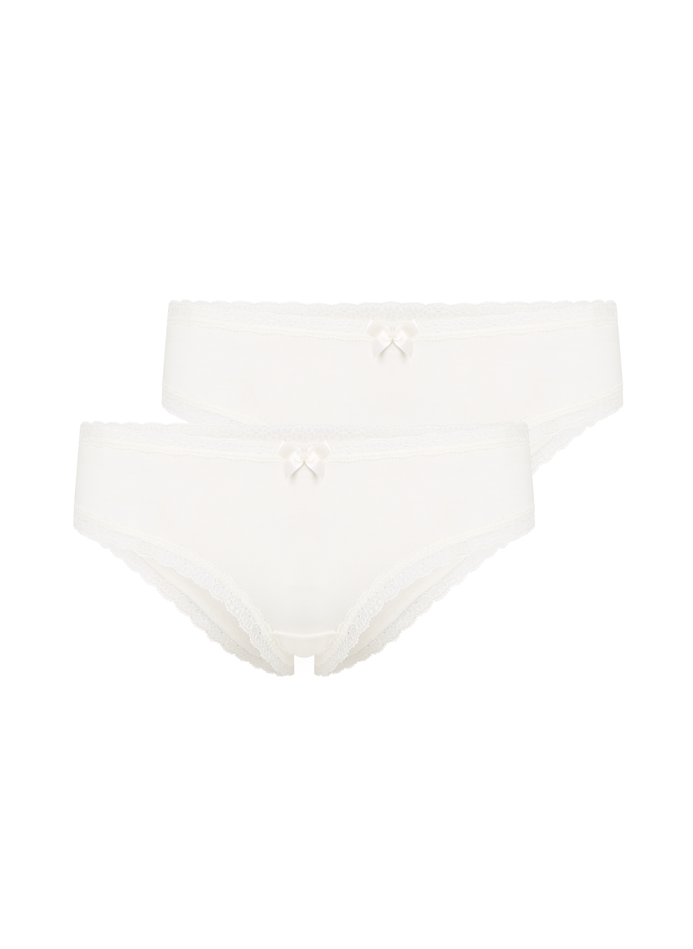 Lot de 3 shorts br&eacute;siliens en coton Georgia, Blanc, main