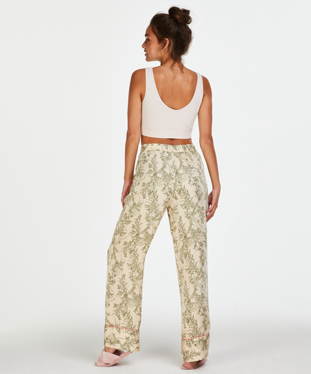 Pantalon de pyjama tissé, Beige