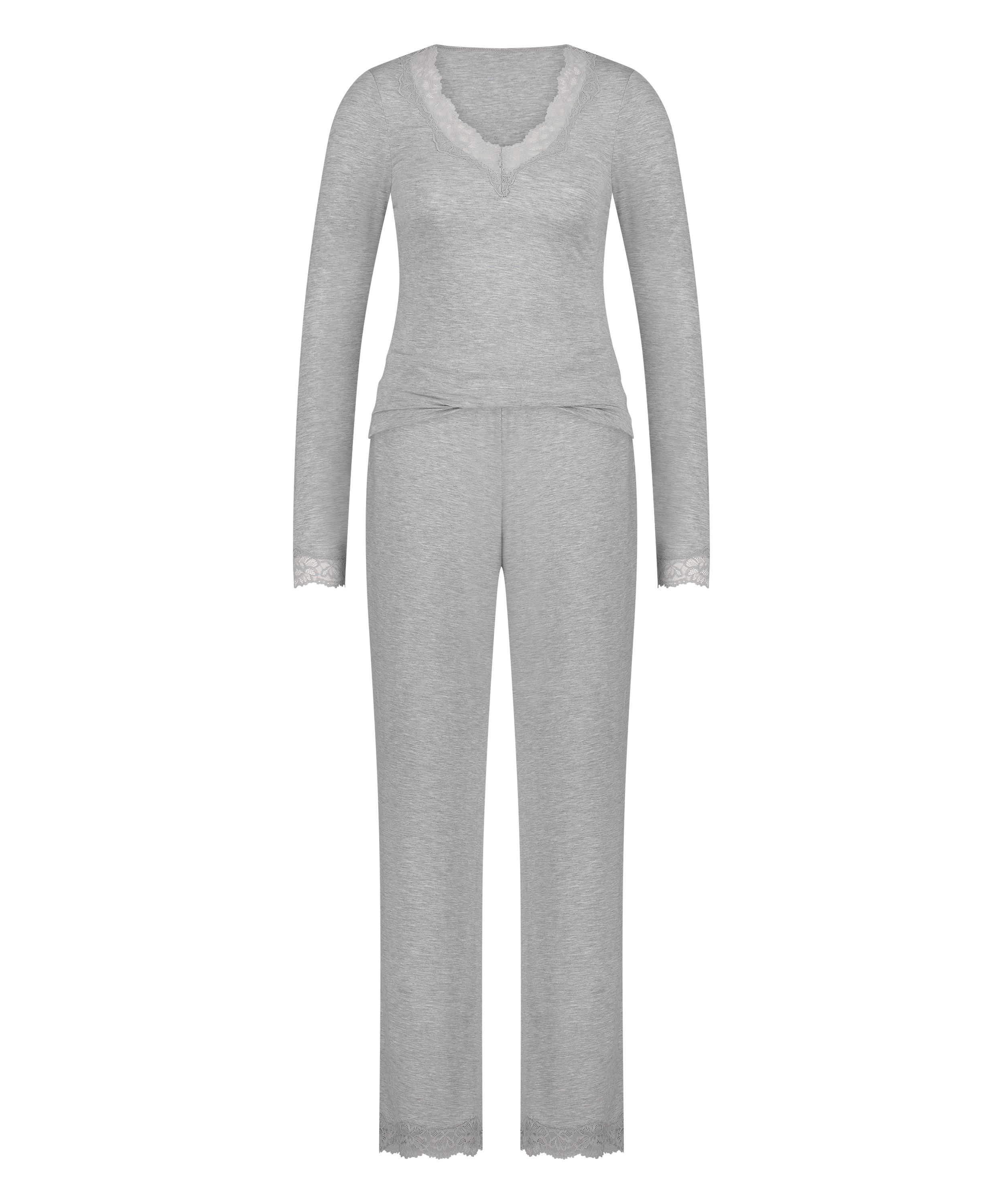 Ensemble de pyjama, Gris, main