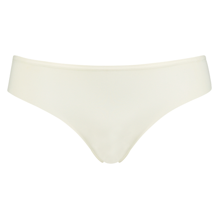 Slip brésilien Invisible Lace Back, Blanc