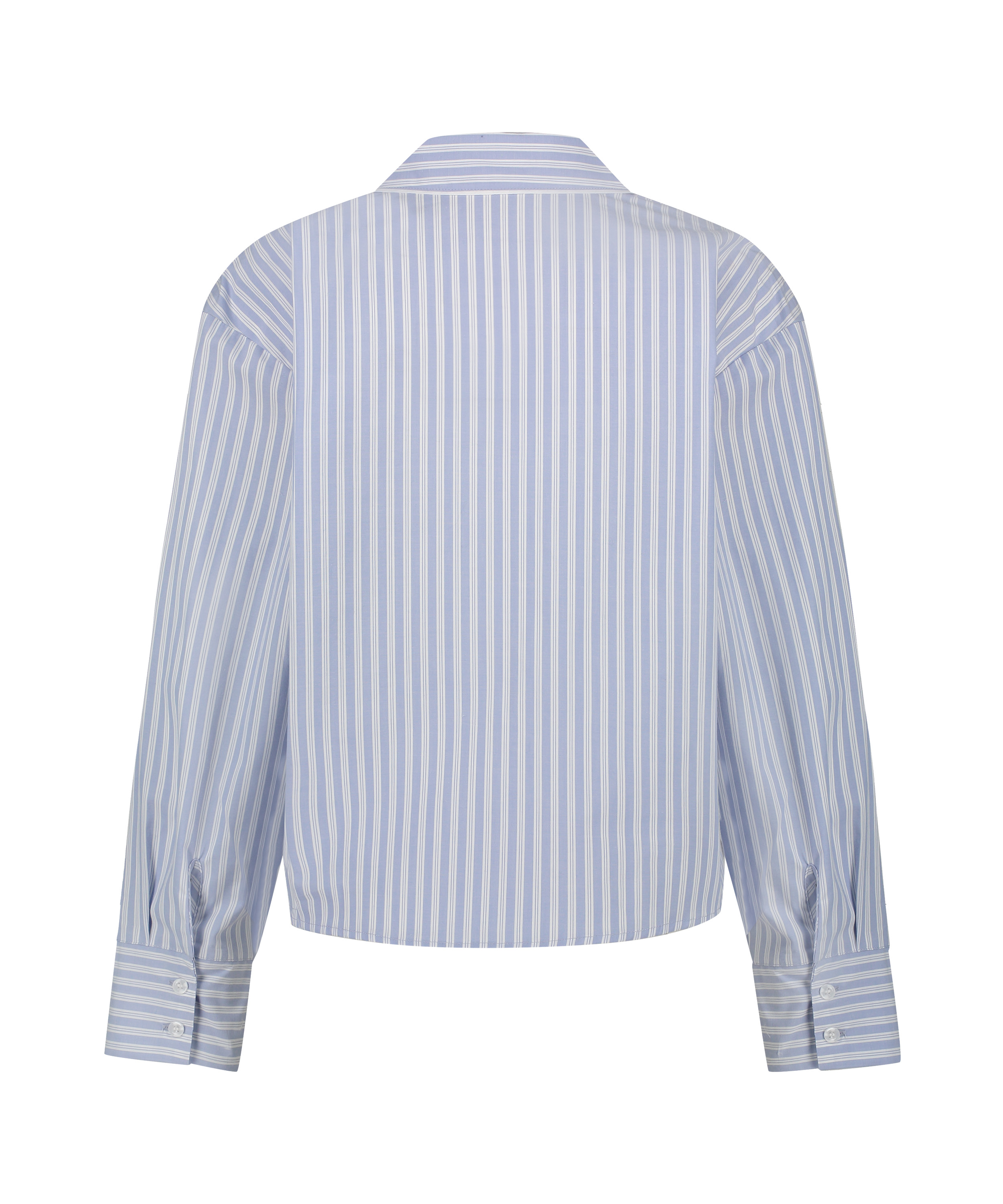 Haut de pyjama en Coton, Bleu, main