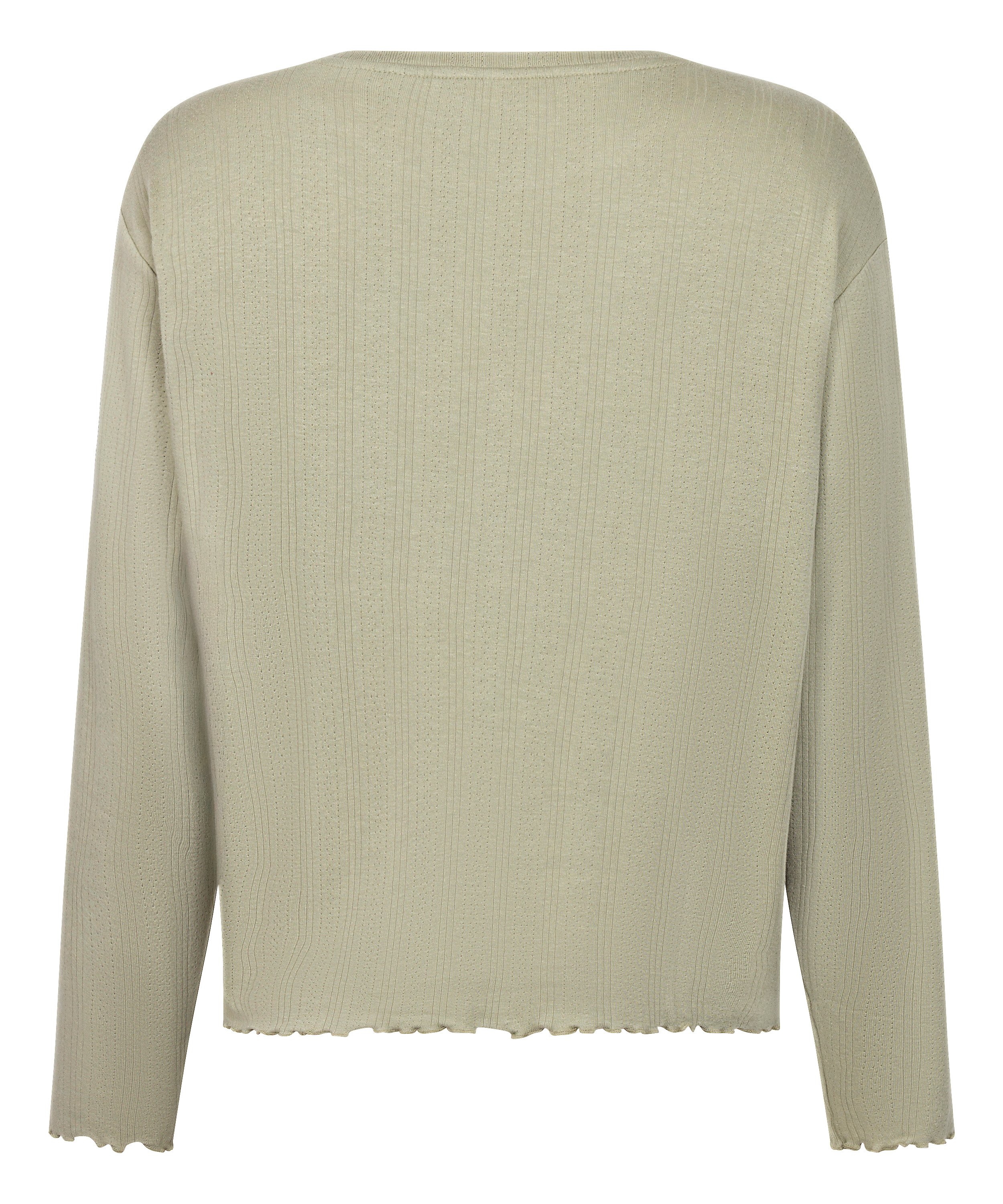 Pyjama Top Loose Pointelle, Grün, main