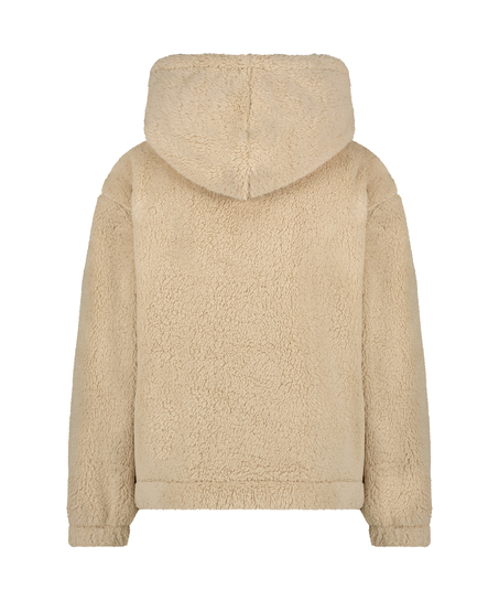 Hoodie aus Fleece Snuggle, Beige