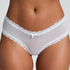 Slip brésilien V-shape mesh, Blanc