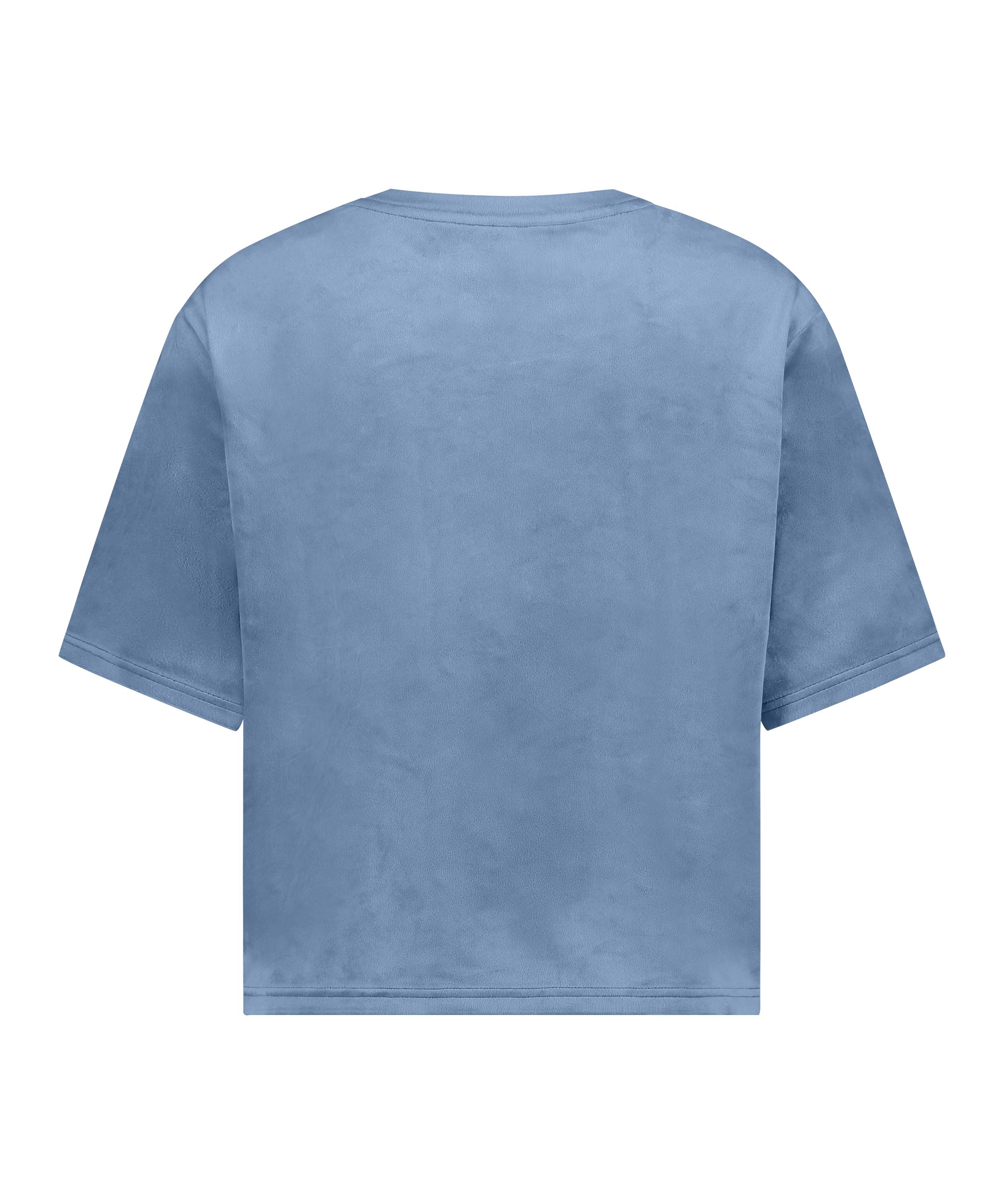 Top Velours Pocket, Blau, main