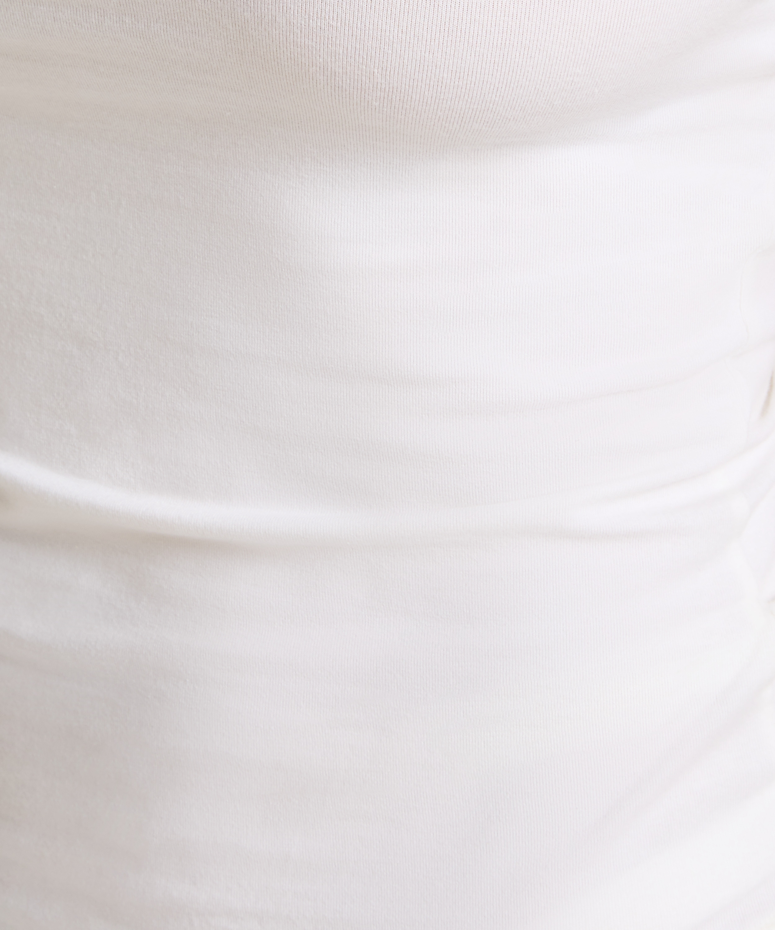 Singlet-Tanktop aus weicher Baumwolle, Weiß, main