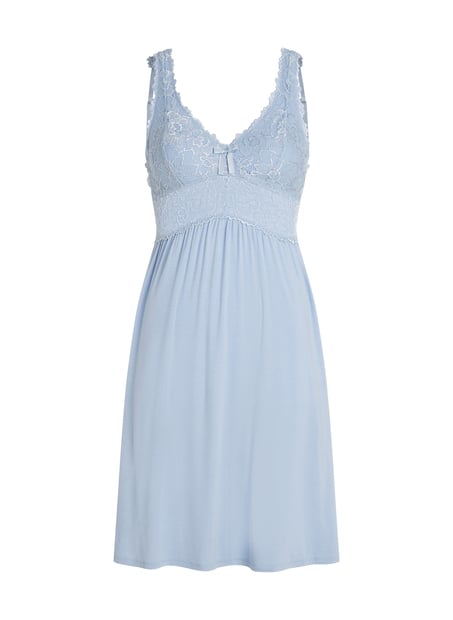 Slipdress Nora Lace, Blau