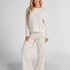 Pyjama Pant Loose Pointelle, Blanc