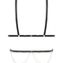 Bralette Chain Top, Schwarz