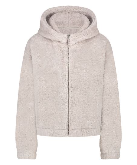 Oberteil aus Fleece, Grau