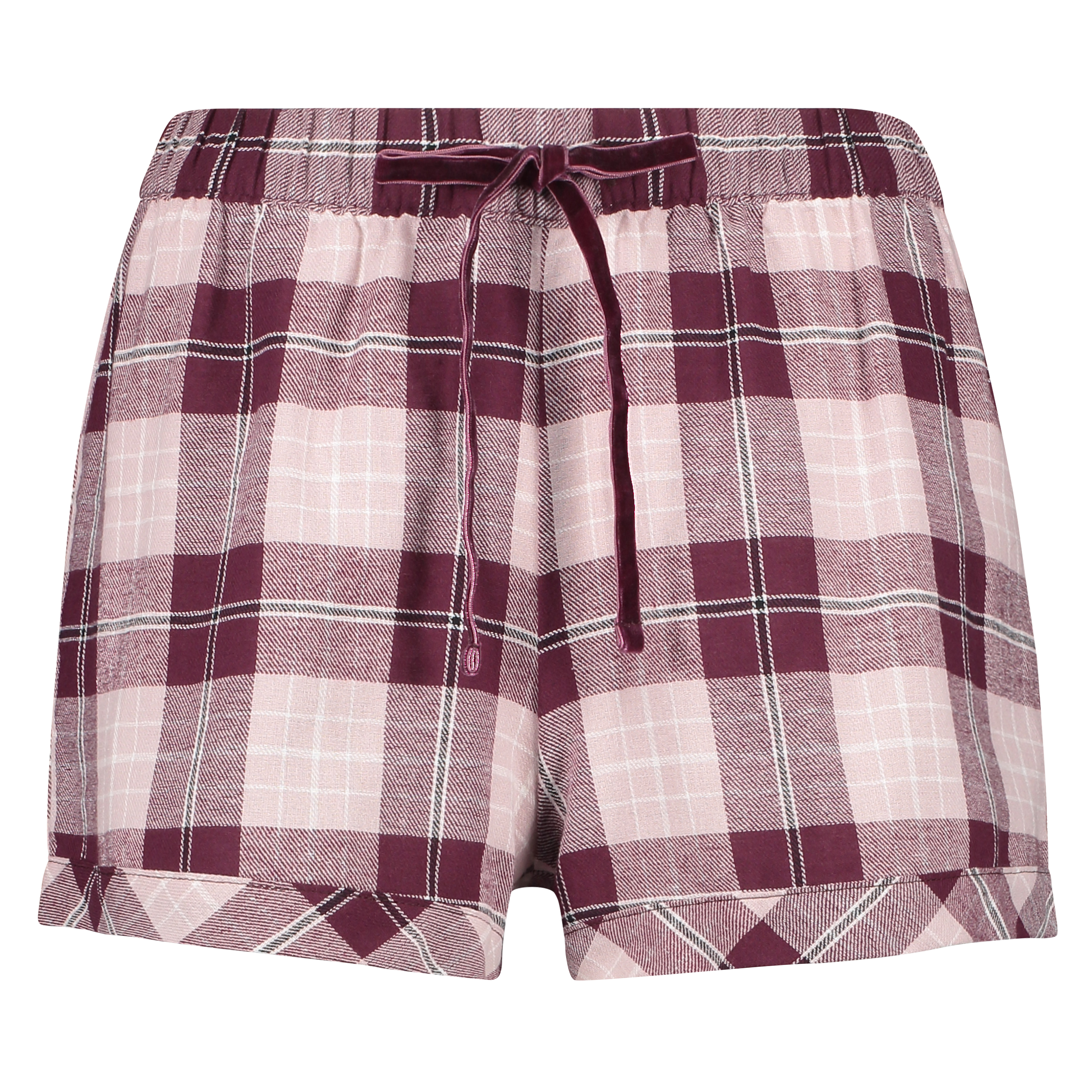 Shorts Twill Check, Rot, main