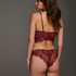 Soutien-gorge &agrave; armatures pr&eacute;form&eacute; longline Heather, Rouge