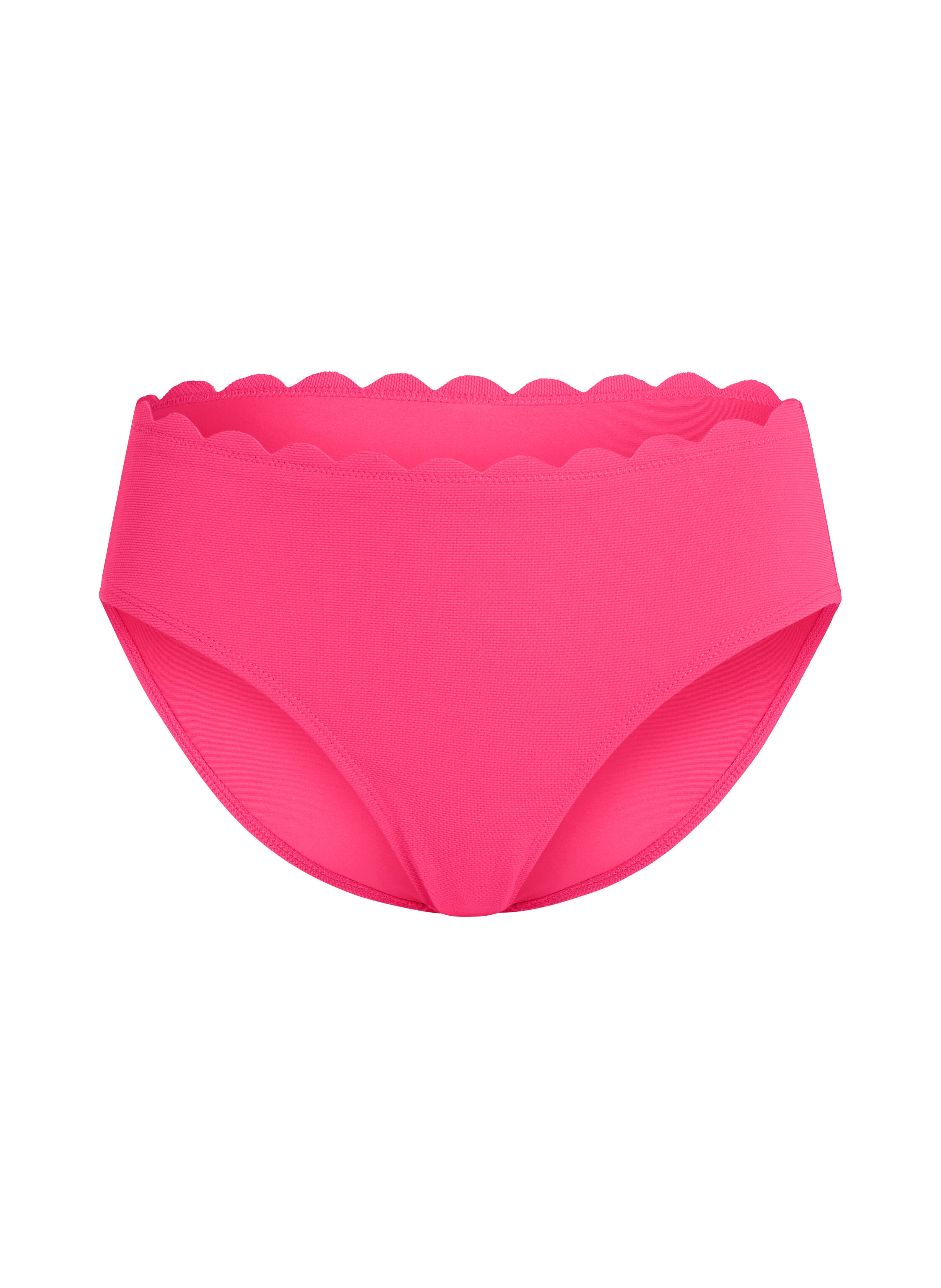 Bas de bikini festonné Rio, Rose