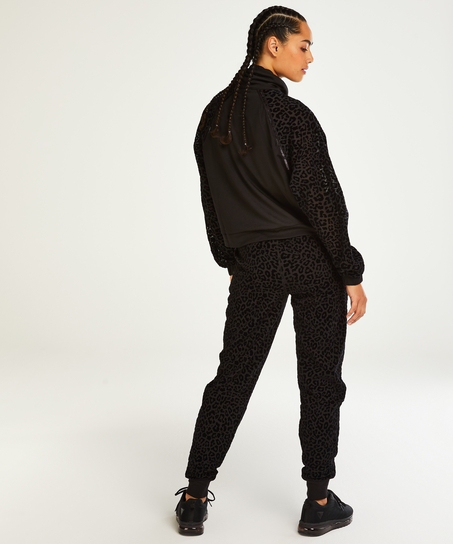 HKMX Jacke Leopard, Schwarz