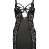 Slip dress Sosha &agrave; armature pr&eacute;form&eacute;e, Noir