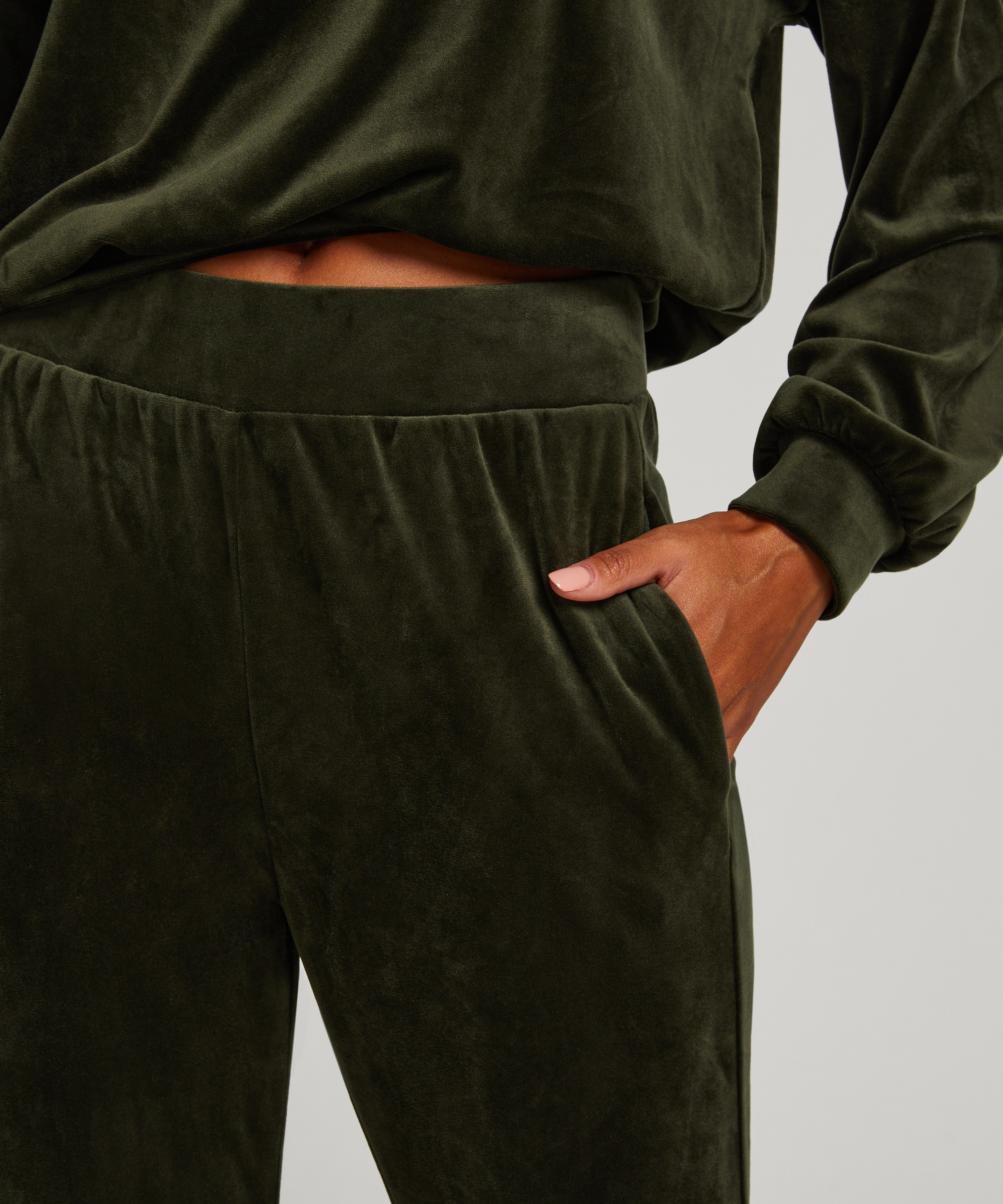 Pantalon de jogging Velours, Vert, main
