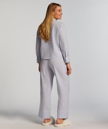 Haut de pyjama en Coton, Bleu