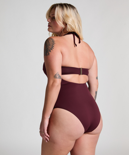 Maillot de bain bandeau en néoprène, Violet