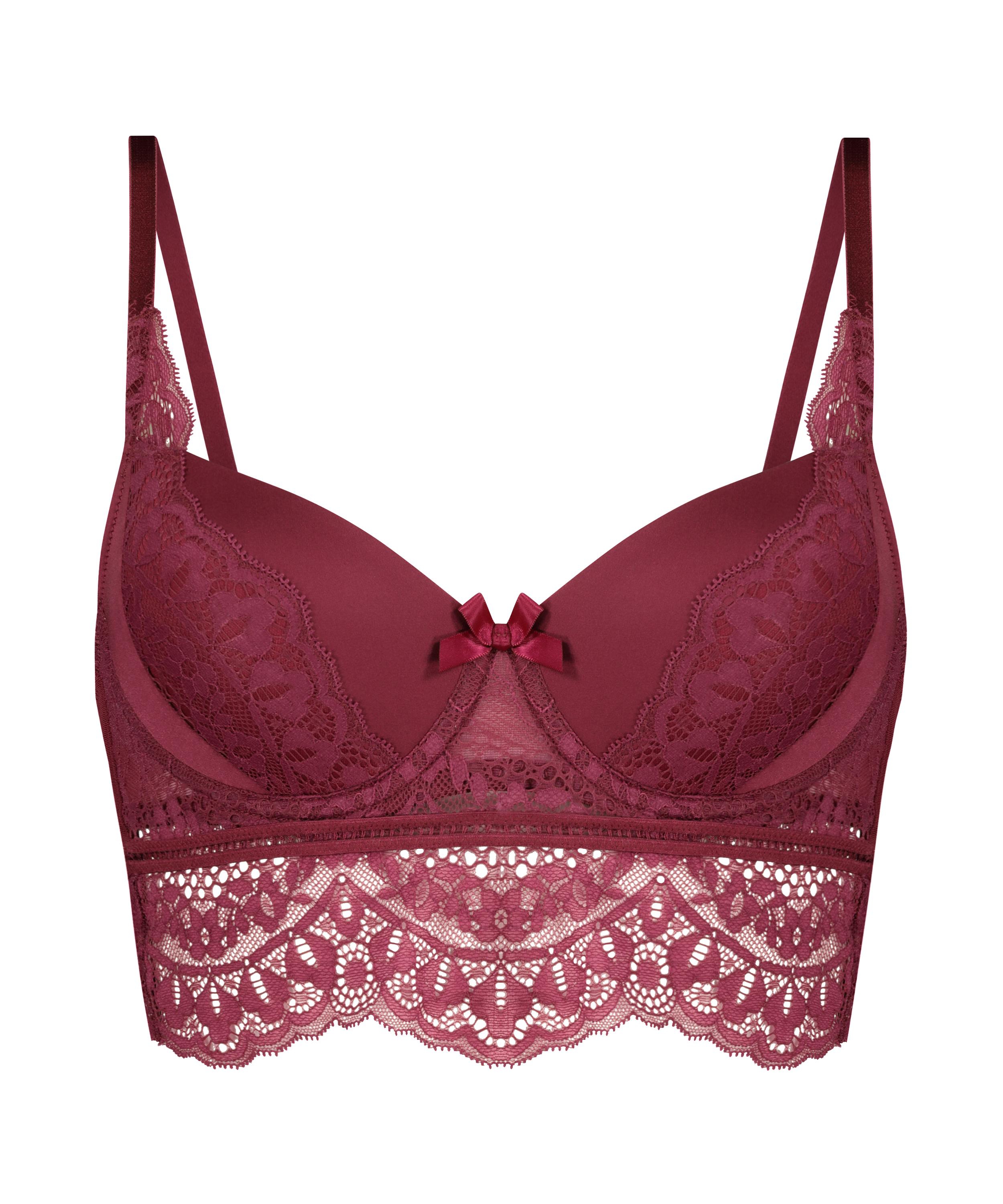 Soutien-gorge &agrave; armatures pr&eacute;form&eacute; longline Elise, Rouge, main