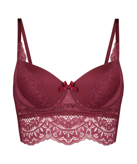 Soutien-gorge &agrave; armatures pr&eacute;form&eacute; longline Elise, Rouge
