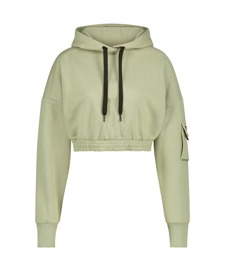 Cropped Hoodie Sweat Kim Petras, Grün