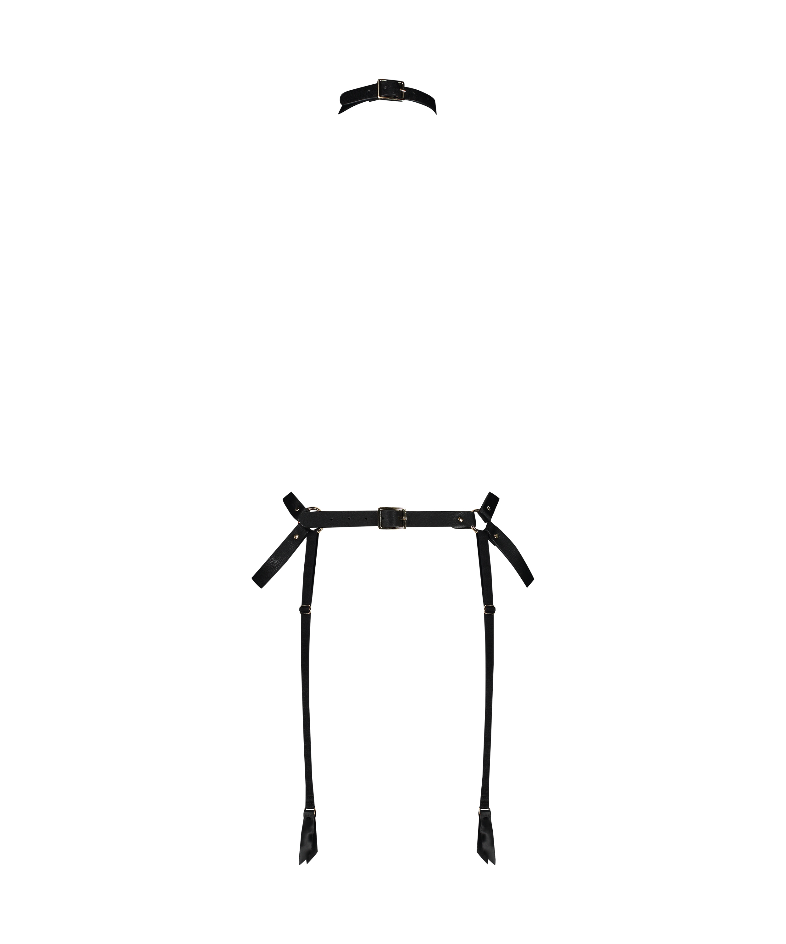 Private Kunstledergeschirr, Schwarz, main