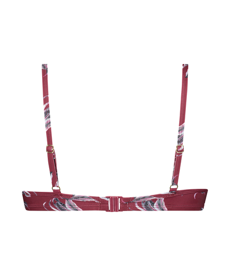 Nicht-vorgeformtes B&uuml;gel-Bikinitop Tropic Glam, Rot