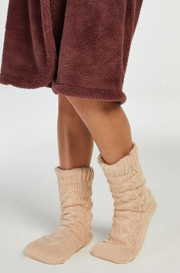 Hunkemöller Chaussettes tricotées Blanc
