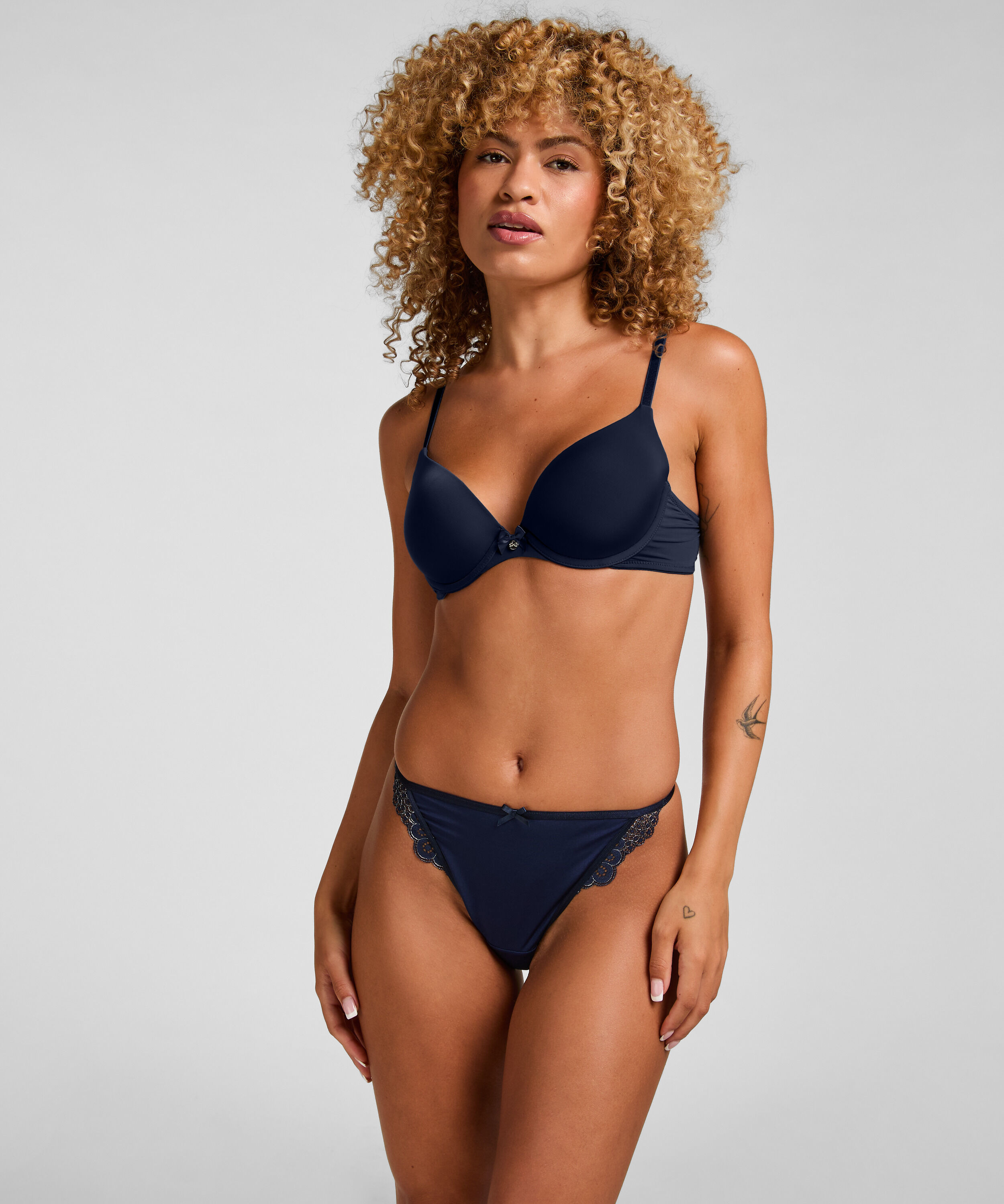 Culotte Brésilienne Highleg Pamela, Bleu Culotte Brésilienne Highleg Pamela, Bleu