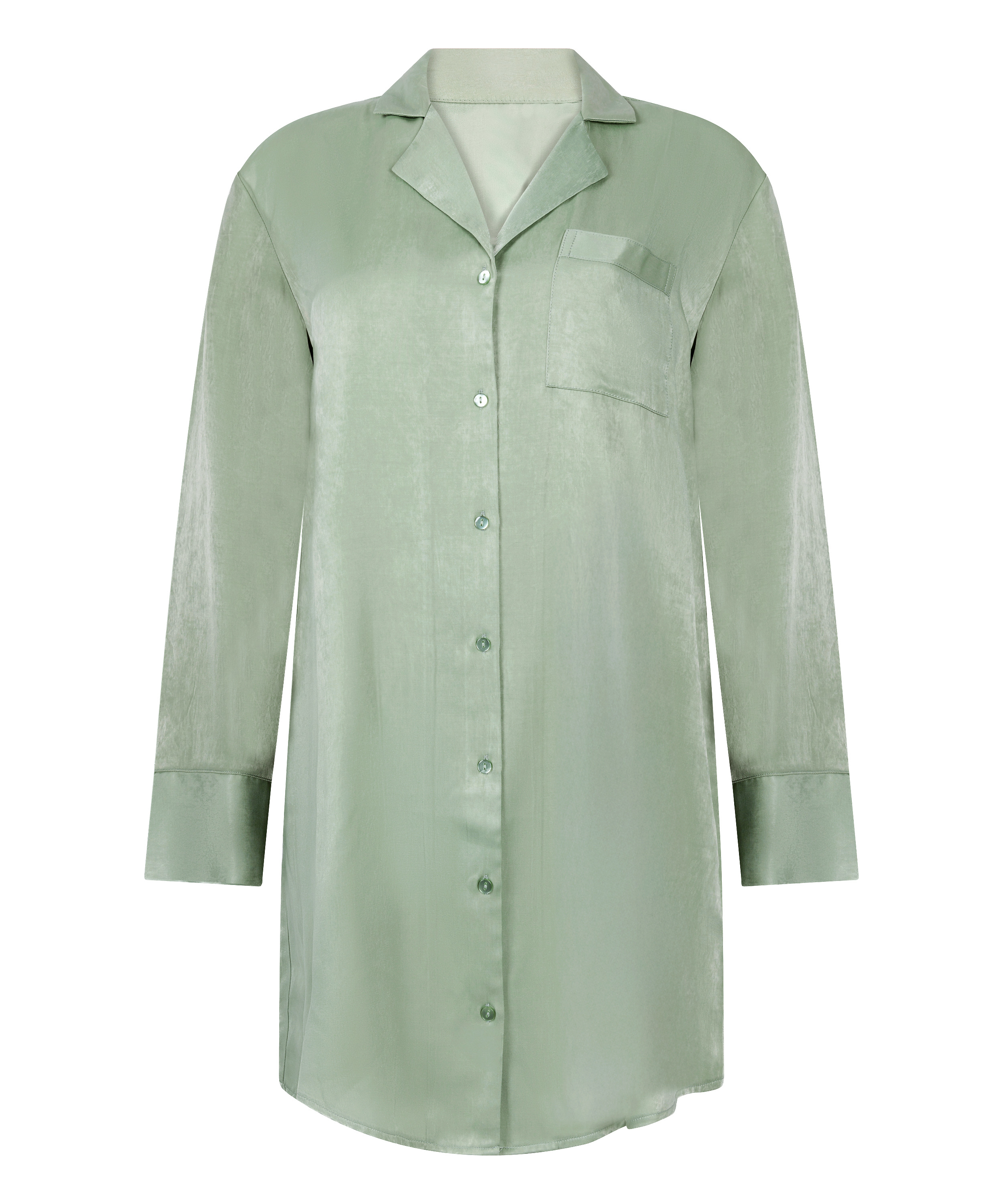 Robe-chemise en satin Ayla, Vert, main