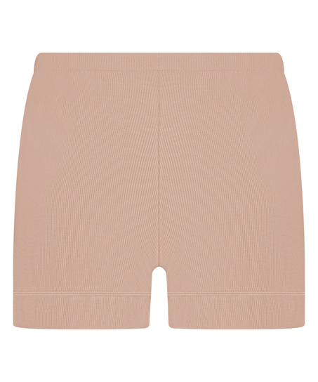 Essential-Shorts aus Ripp-Jersey, Beige