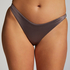 Bikini Slip mit hohem Beinausschnitt Luna, Grau