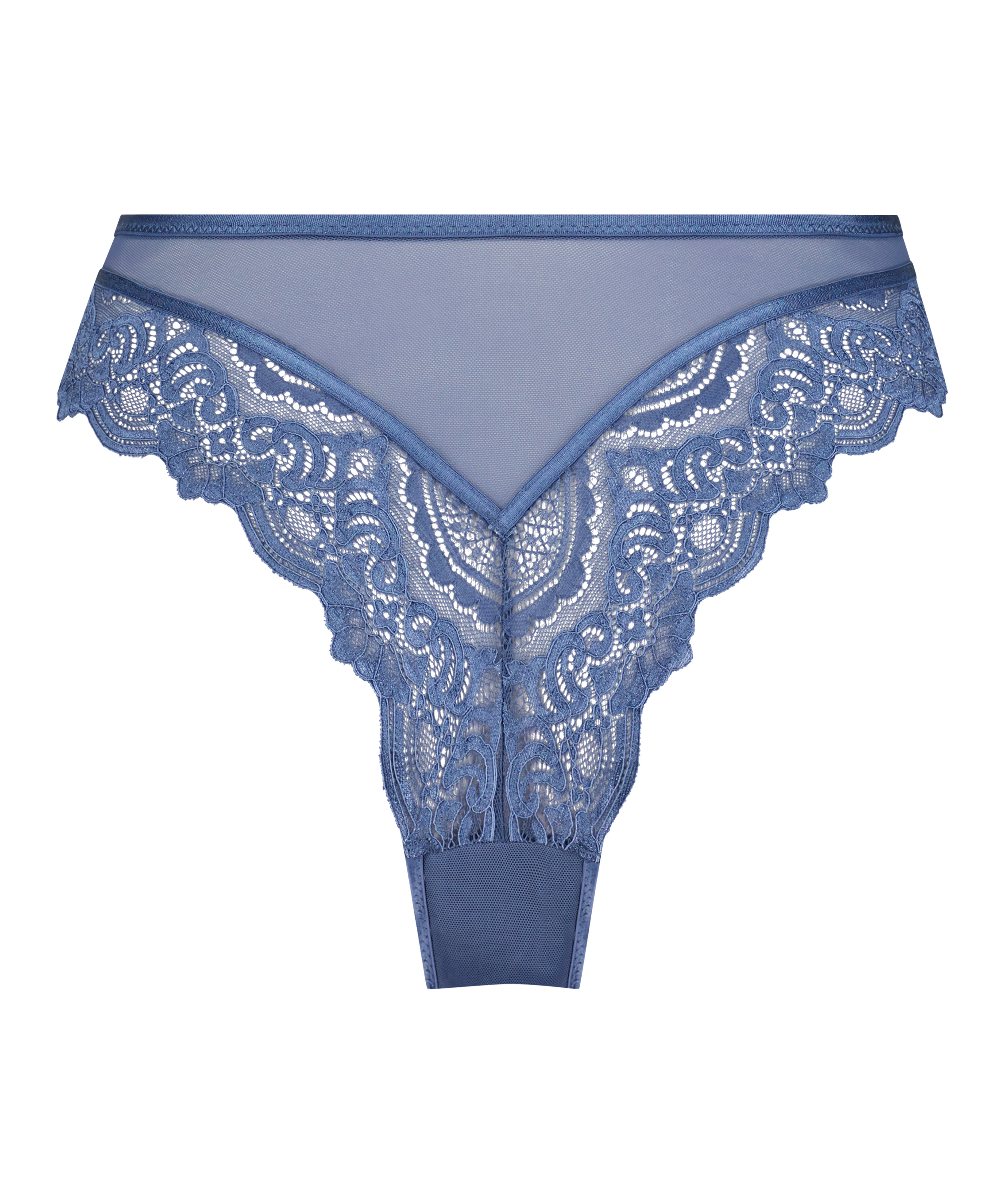 Slip brésilien Lotta, Bleu, main