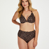 Haut de bikini à armatures préformé Leopard, Beige