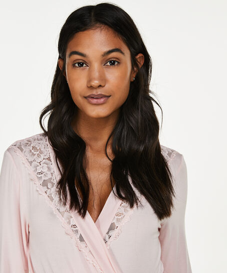 Bademantel Modal Lace, Rose