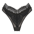 Slip br&eacute;silien taille haute Veronica, Noir