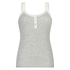 Singlet top cami rib lace, Grau
