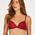 Soutien-gorge à armatures préformé Plunge, Rouge