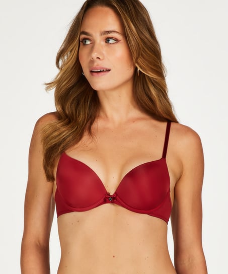 Soutien-gorge à armatures préformé Plunge, Rouge