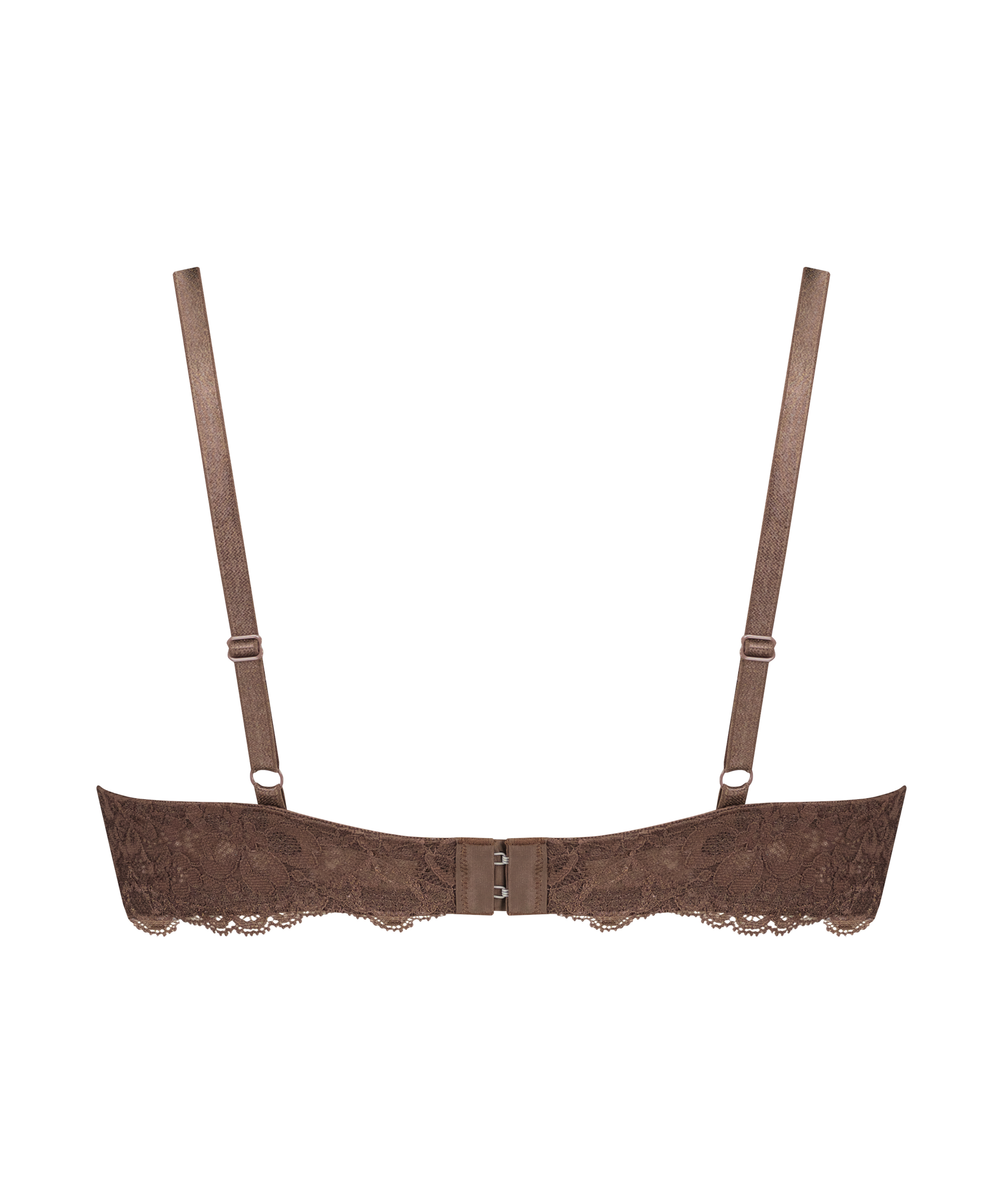 Unwattierter Bügel-BH Marine, Braun, main