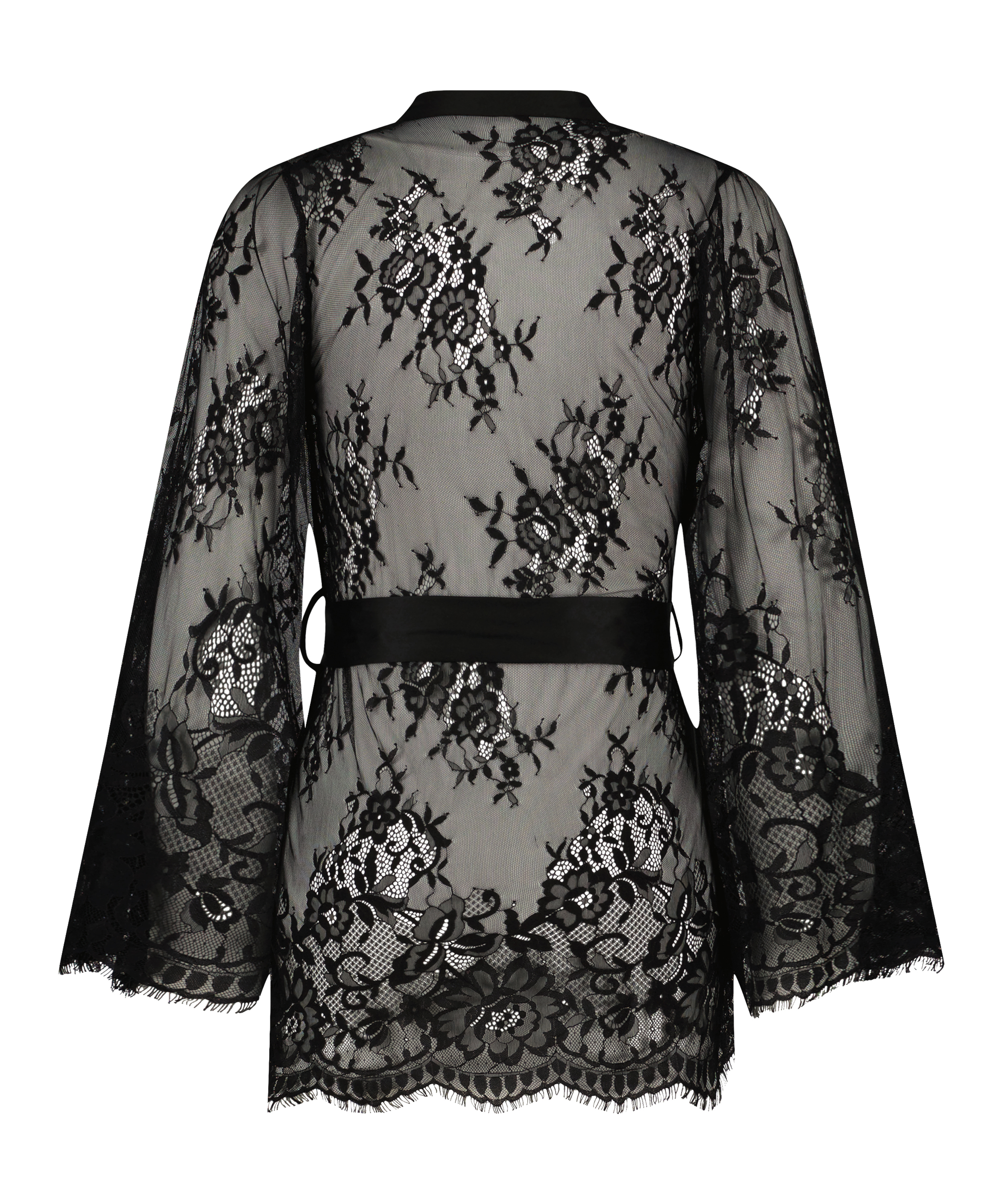 Kimono Lace Isabelle, Noir, main