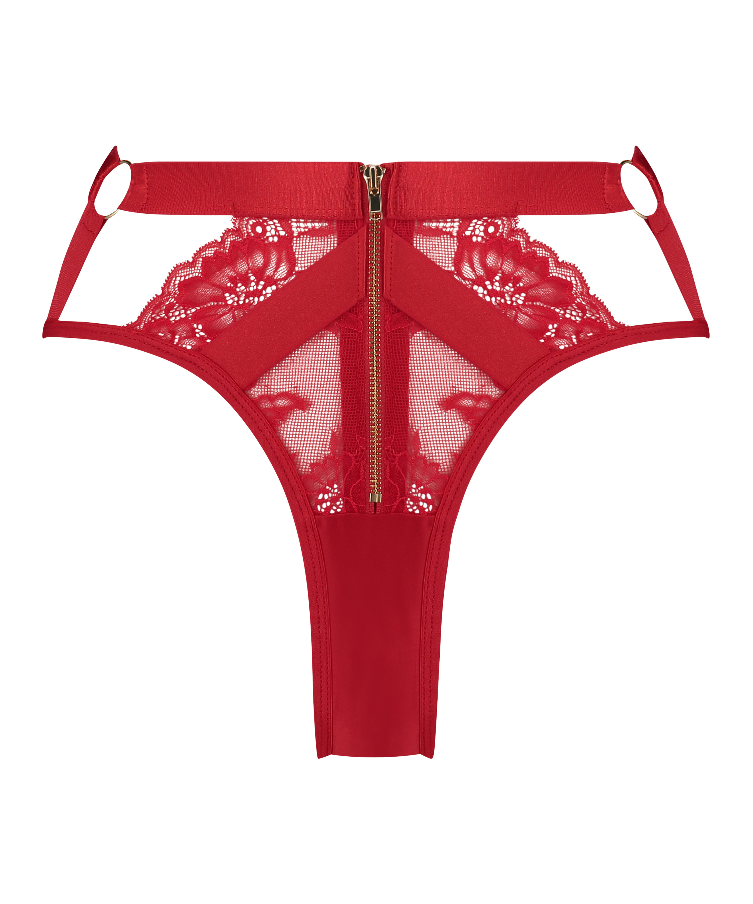 Slip brésilien Clementine, Rouge, main