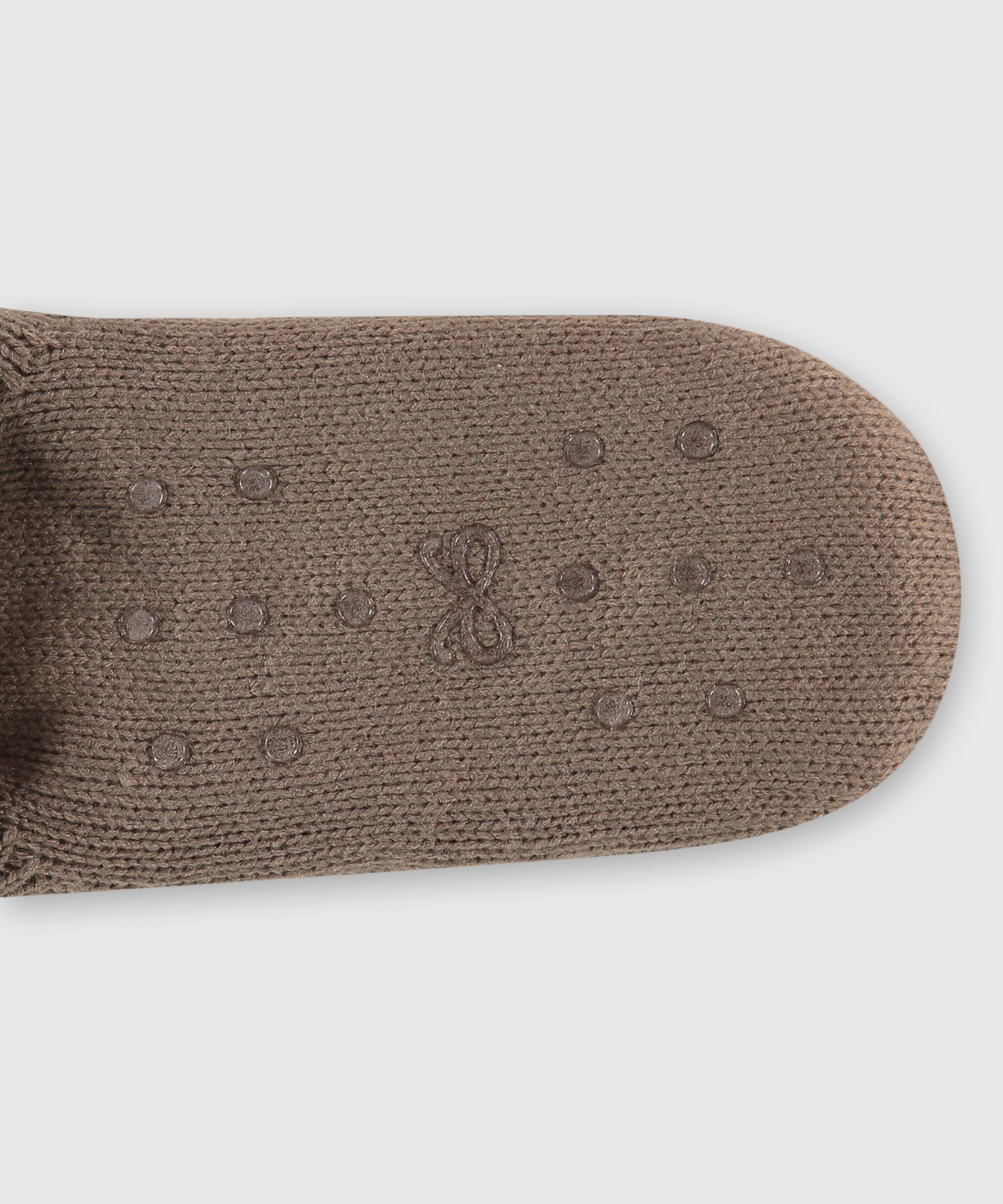 Chaussettes en tricot lurex, marron, main