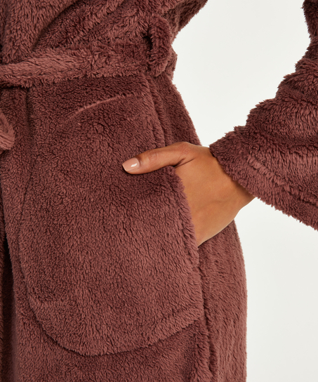 Bademantel Fleece, Lila