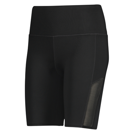 Short cycliste taille haute HKMX, Noir
