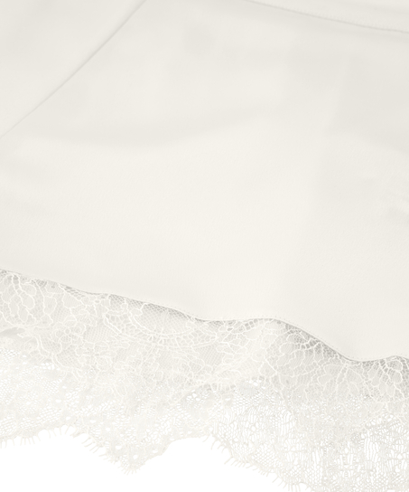 Satin Short Camille, Weiß