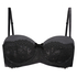 Soutien-gorge bustier à armatures préformé Donatella, Noir